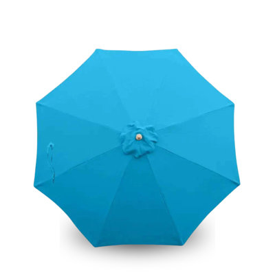9' Round Umbrella Replacement Canopy 8 Ribs in Teal