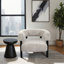 Chaise d'appoint arrondie avec pieds en bois-254028720-254028727