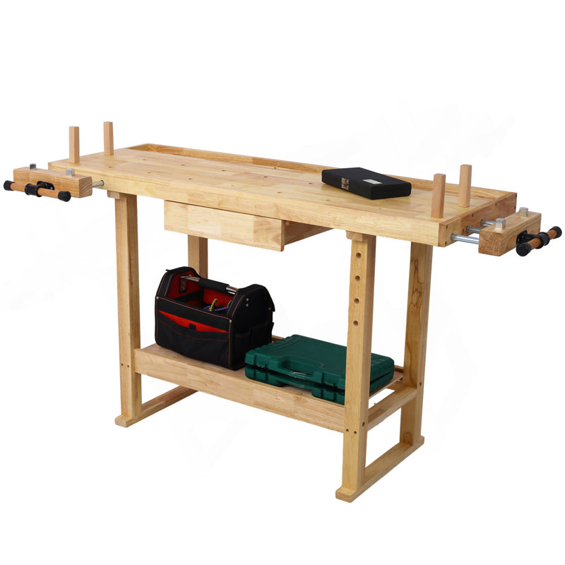 Établi en bois 55 po - Établi en bois pour garage et maison