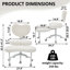 Chaise de méditation Plus, chaise de bureau à pieds croisés avec roues et support lombaire, tabouret réglable Fidget - Teddy-115194029-122720399