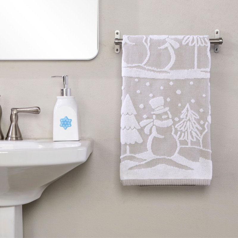 SCENIC SNOWMEN JACQUARD BTH-GRAY