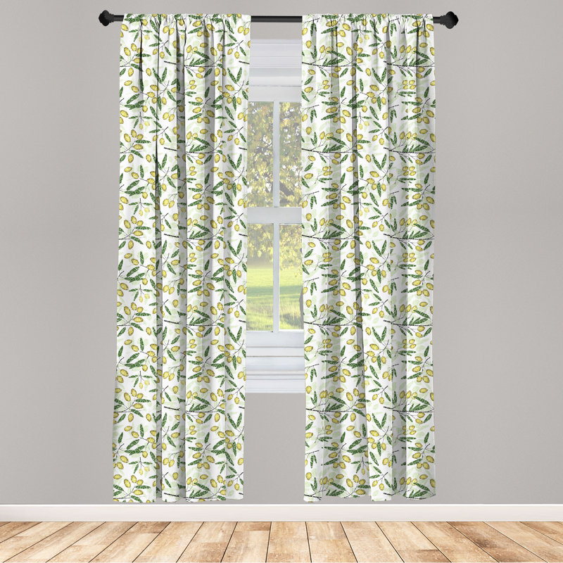 Rideaux 4 panneaux East Urban Home, L 56 po x L 63 po