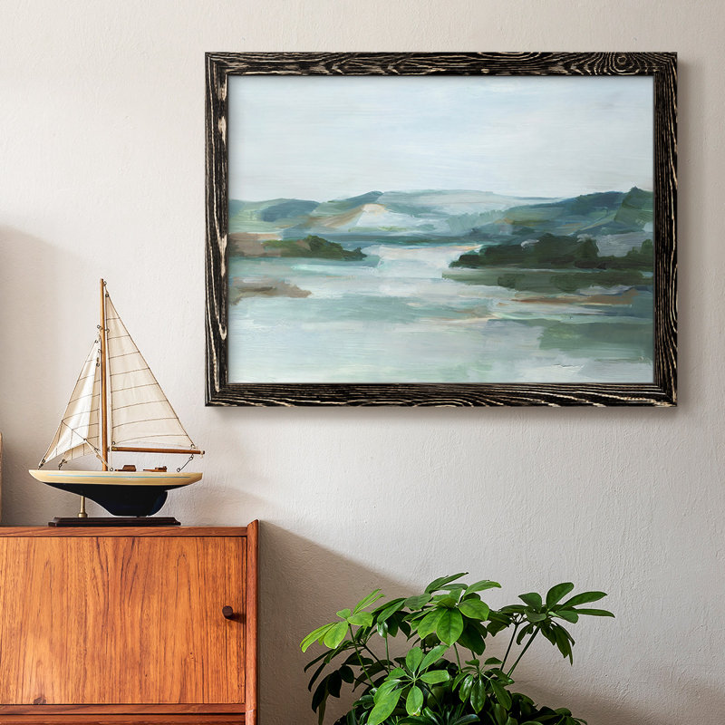 Misty Cove II, reproduction d'art sur toile, Noir, H 28 po x l 42 po