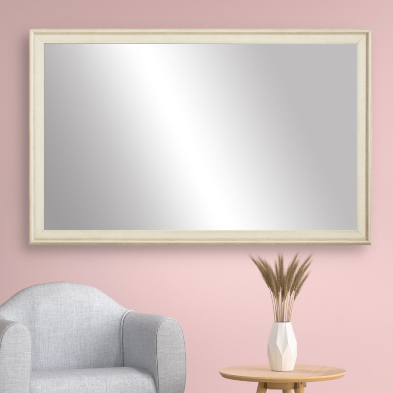 Miroir Kendall, Blanc antique, 30 po x 44 po