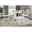 Ensemble de 2 chaises d'appoint blanches au fini blanc de style campagnard