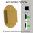 20x34” Matte Gold Oval Medicine Cabinet-20829583