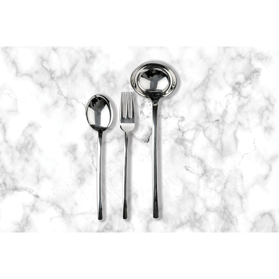 3 Pcs Serving Set (Fork Spoon and Ladle) Due MEPRA 