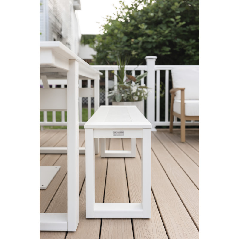 Calla Dining Bench, Sage, Light Grey