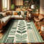 Machine Printed 152cm X 76cm Area Rug