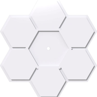 Médaillon de plafond contemporain en PVC de qualité architecturale 36 po x P 1 po x P 12 1/2 po x P 1 po