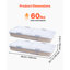 Under Bed Storage with Wheels 39.8x20.1x5.9 Inch Rolling Storage Bags-109355199