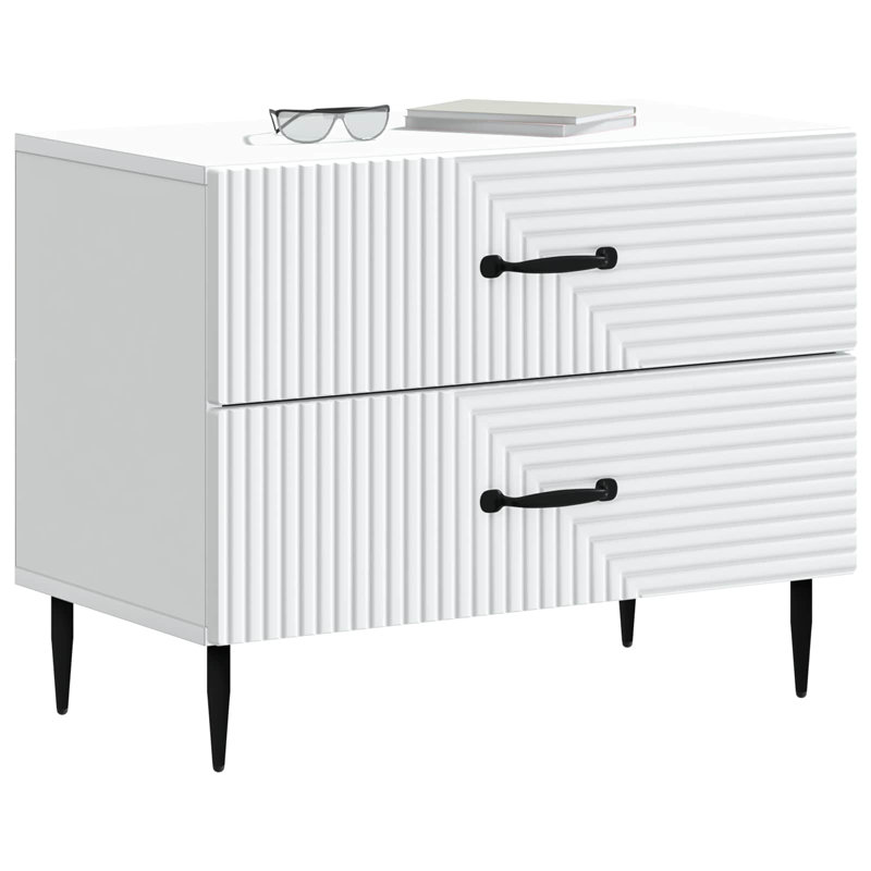 62cm W Engineered Wood Bedside Table