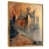 Toile avec cadre flottant or