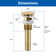 Pop-Up Bathroom Sink Drain Stopper with Overflow