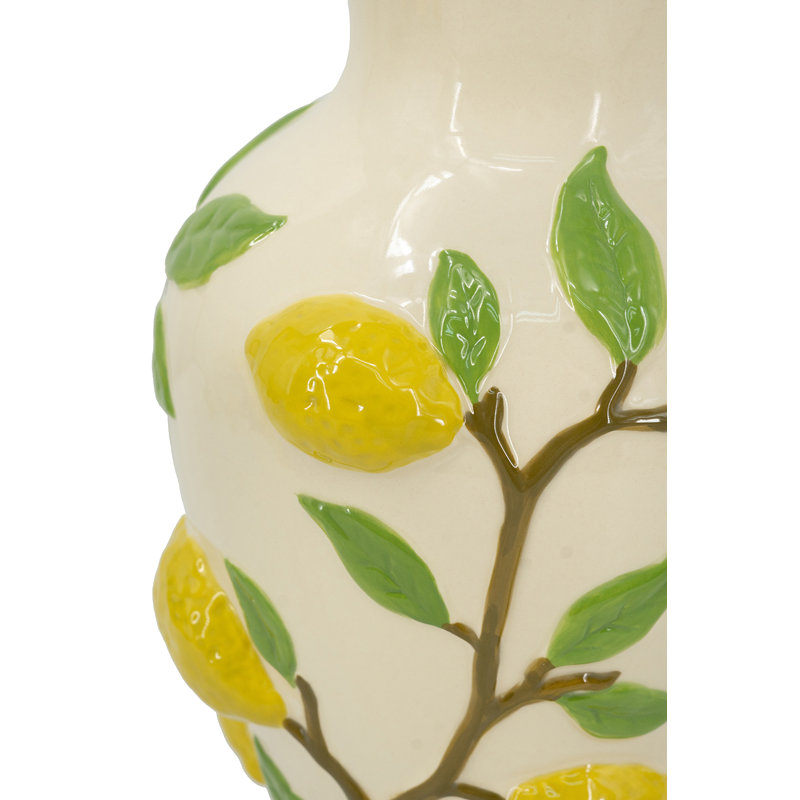 9X9x12.5" Lemon Vase
