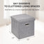 Ensemble de 3 bancs de rangement avec repose-pieds de 15 pouces avec couvercle - repose-pieds rembourré avec rangement caché pour le salon, la chambre à coucher, le vestibule, le dortoir et le petit appartement-2016005529