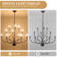 Lustre de style bougie classique / traditionnel 12 lumières à 3 niveaux Sebron-822703432-810940661