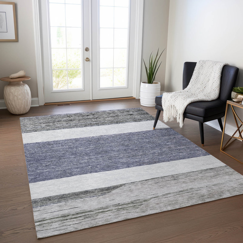 Tapis intérieur / extérieur Chantissa Denim, 9 pi x 12 pi