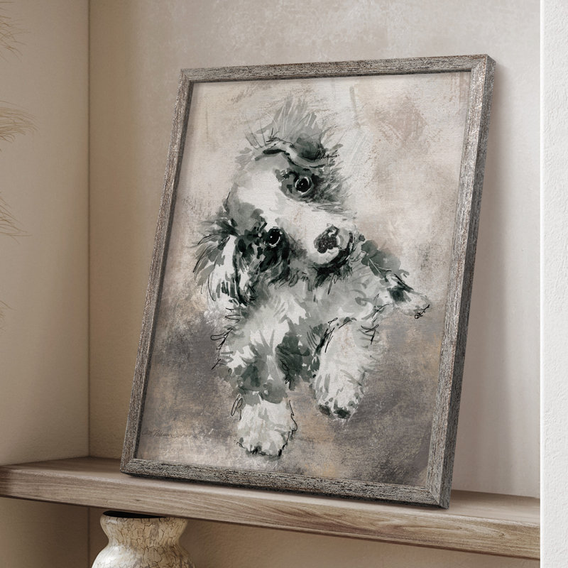 Sketchy Study Framed Print - Solid Wood, 11" H x 9" W