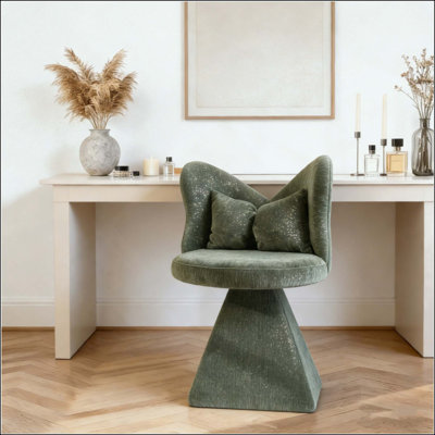 Chaise de coiffeuse avec dossier papillon, chaises d'appoint pivotantes, tabouret de maquillage pour coiffeuse de chambre à coucher, convient au salon, à la salle à manger, au bureau et aux espaces de loisirs
