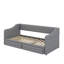 Lit de jour rembourré simple TG avec très grand lit avec tiroirs-79084131
