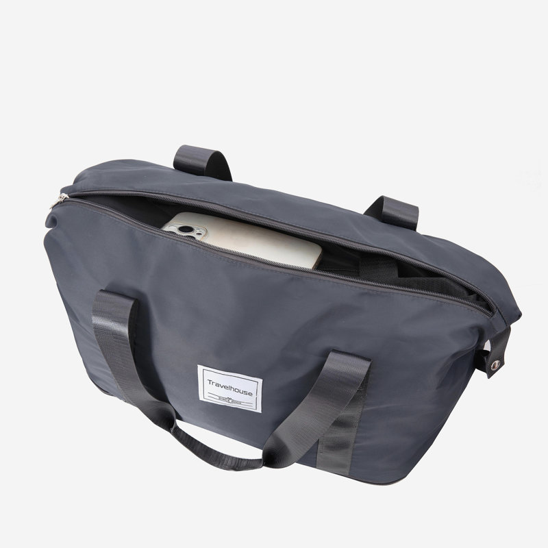 Ensemble de 5 valises, ensemble de valises rigides en PP avec serrure TSA et roulettes durables (20 "24" 28 + un sac de voyage et une trousse de toilette, gris foncé)