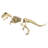 Raptor Skeleton Garden Statue