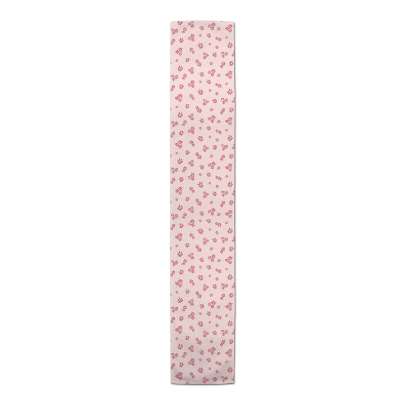 Chemin de table Floral, L 72 po x l 16 po, Rose