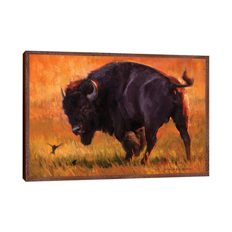 A Fleeting Diversion by Mark McKenna - Painting on Canvas, Classic Brown Wood Framed, 45.72cm H x 66.04cm W x 3.81cm D