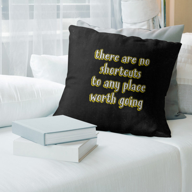 Housse de coussin en lin no shortcuts quot tableau noir, 20 po x 20 po, Vert