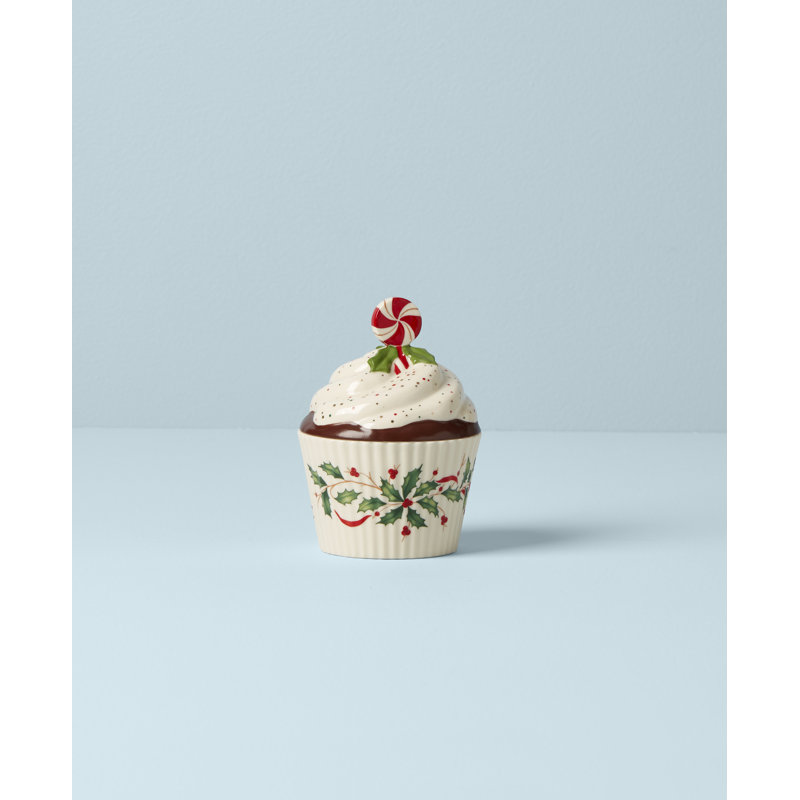 Lenox Hosting the Holidays Cupcake 12 fl oz. Candy Bowl