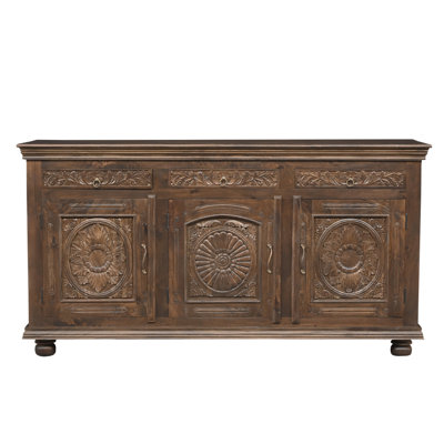 Harleen Carved Solid Wood Sideboard