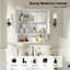Armoire de salle de bain murale blanche-1255625026
