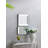 Silver Square Accent Mirror