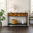 Vivian Console Table 2 Drawers - Rustic Golden Brown