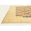 Tapis de la surface en laine brun/beige/jaune 5 pi 8 po x 7 pi 9 po one-of-kind à la main-noué la new age Nash