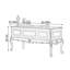French Retro Style Black Five-drawer Writing Desk-2003806057