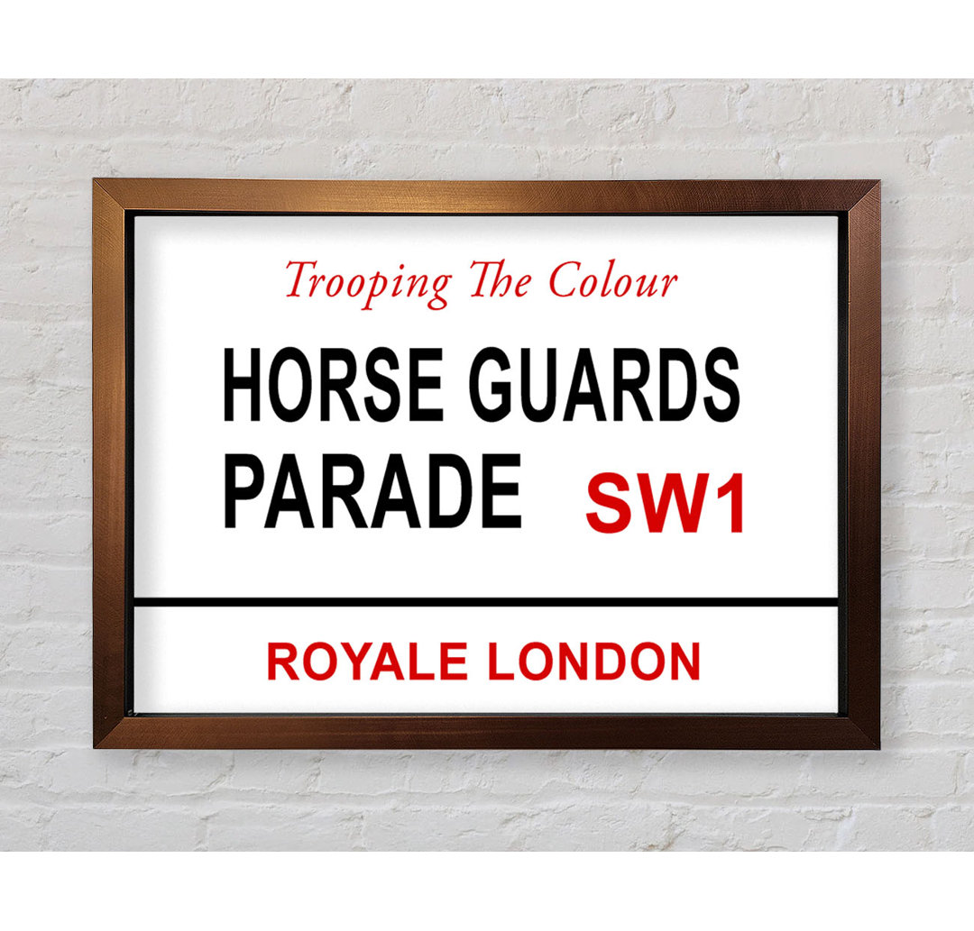 Horse Guards Parade Schilder - Einzelne Bilderrahmen Kunstdrucke