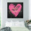 Gorgeous Salute Hot Pink - art textuel sur toile-67180449-67180452