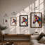 Chromatic Horse Modern - Framed Print-1209457238-1209457239