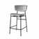 Fifties Upholstered Stool with Metal Frame