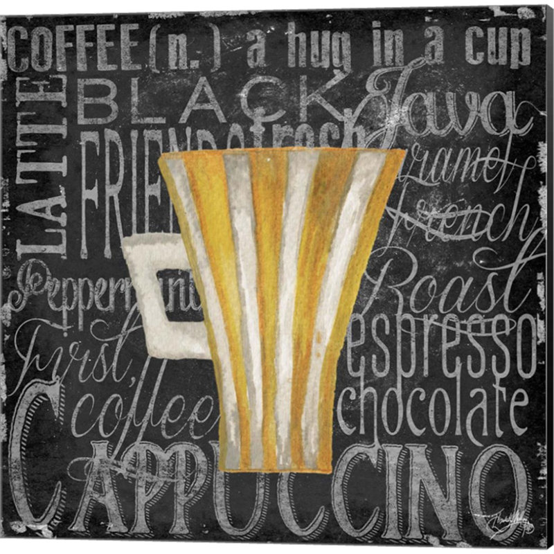 «Coffee Of The Day» par Elizabeth Medley, art sur toile (ensemble de 2)