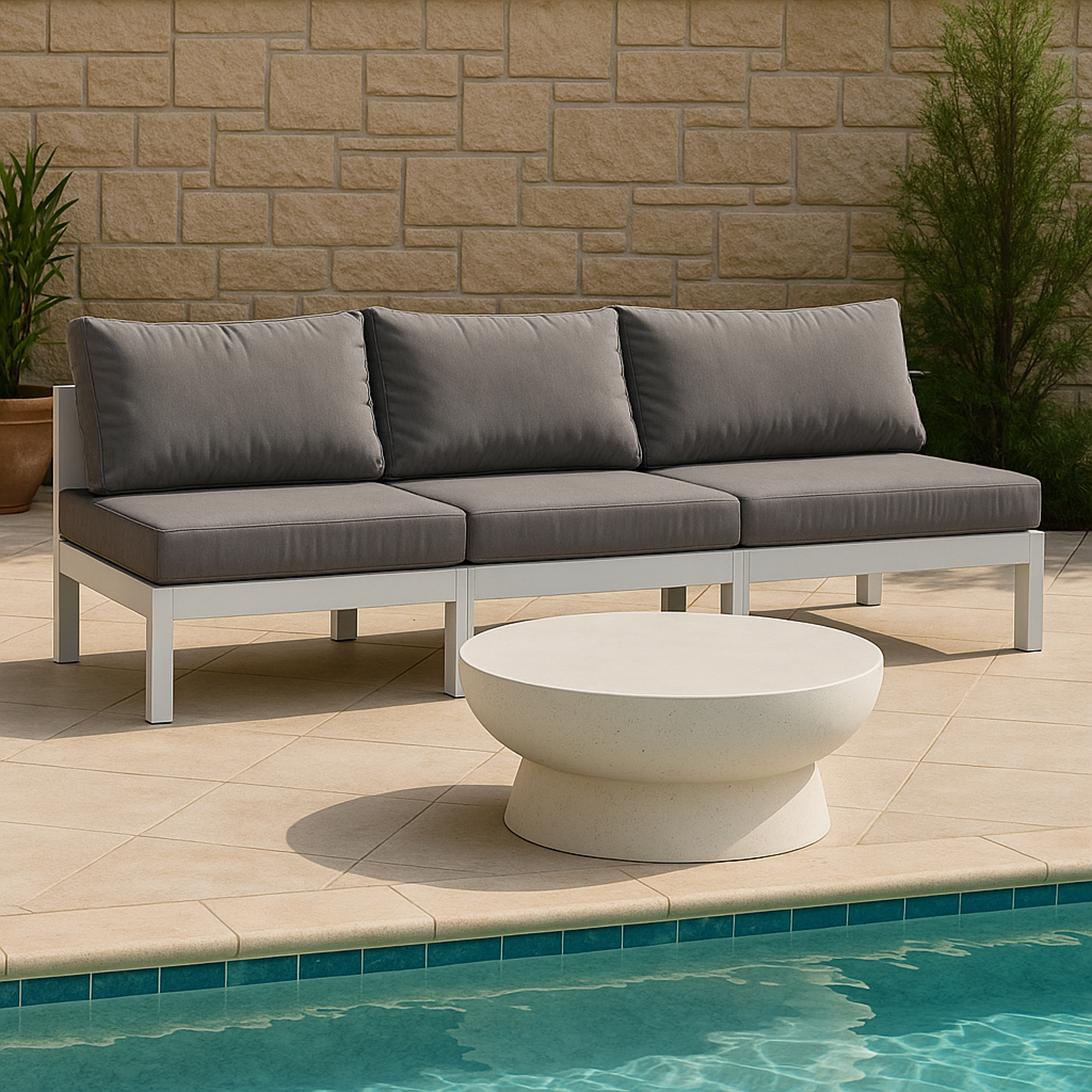 Ebern Designs Kylis 90" Wide Outdoor Patio Sofa with Cushions - Wayfair ...
