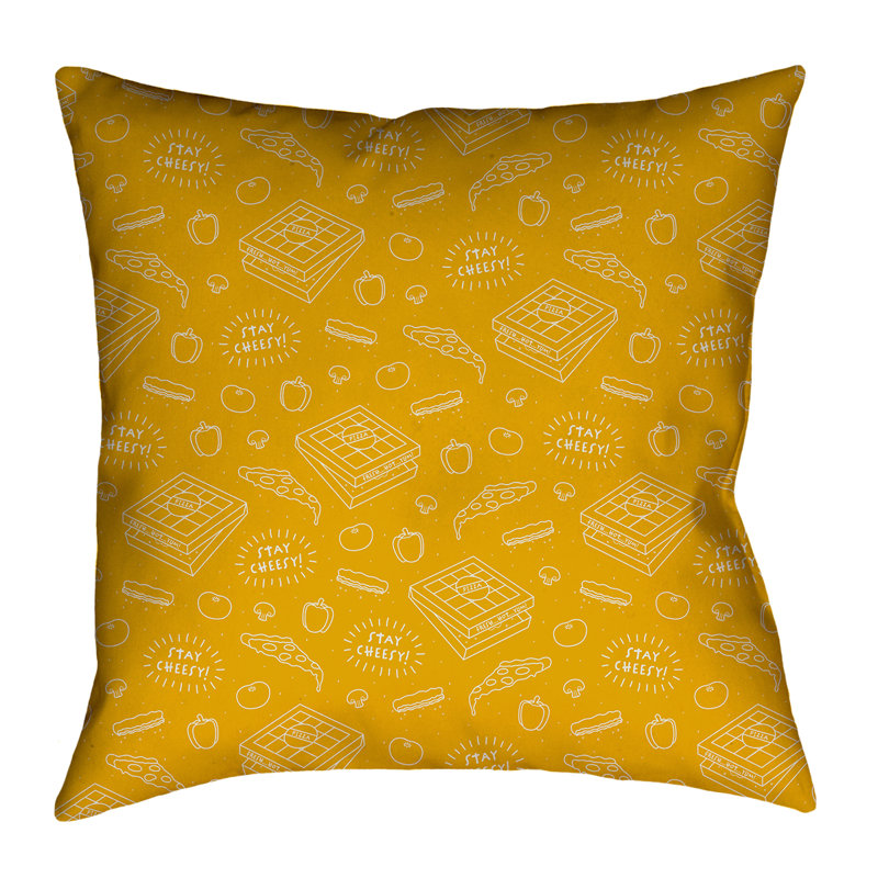 Coussin Katelyn Elizabeth, 16 po x 1 po, Jaune