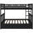 Wren Wood Daybed Frame With Fence, Rustic Style, Solid Pine-499906372-499906373