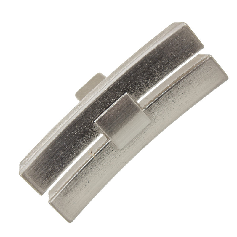 Poignée barre 1 7/8 po de longueur, Nickel satiné