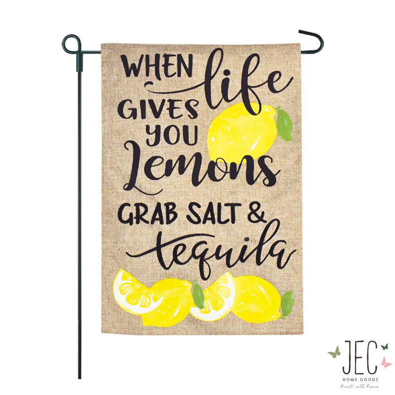 Drapeau de jardin 18 po x 13 po Lemons