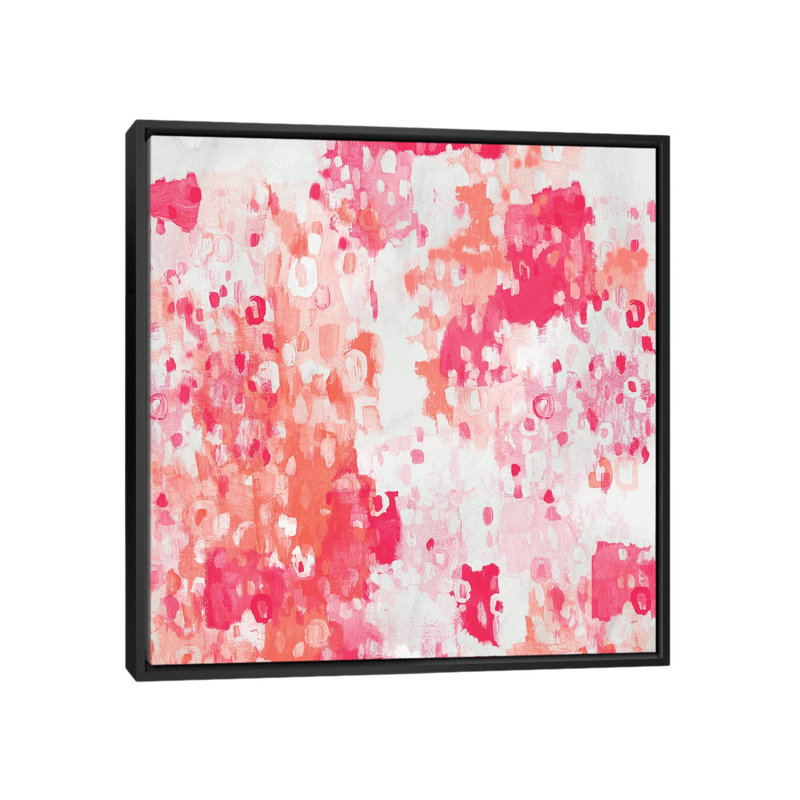 « fruit poinçon i », impression sur toile, H 18 po x l 18 po x P 1,5 po, Toile avec cadre noir, Pas de tapis