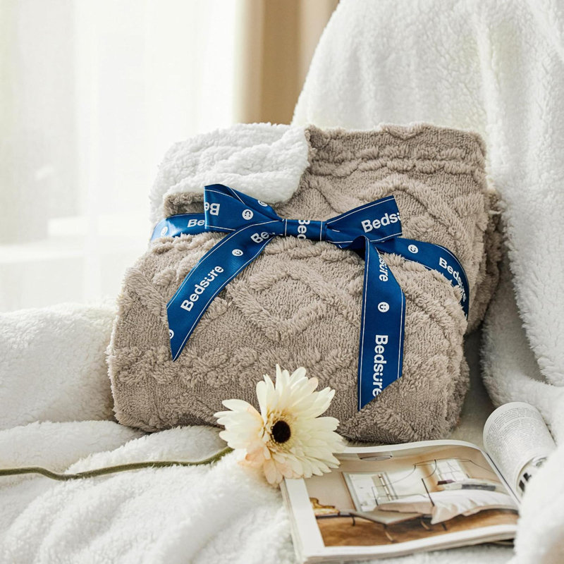Jeté pour canapé Sherpa, Beige