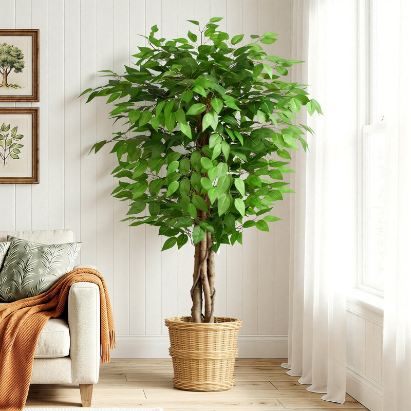 Paquet de 2 plantes de 150 pieds artificielles en pot pour chambre de bébé 150 cm